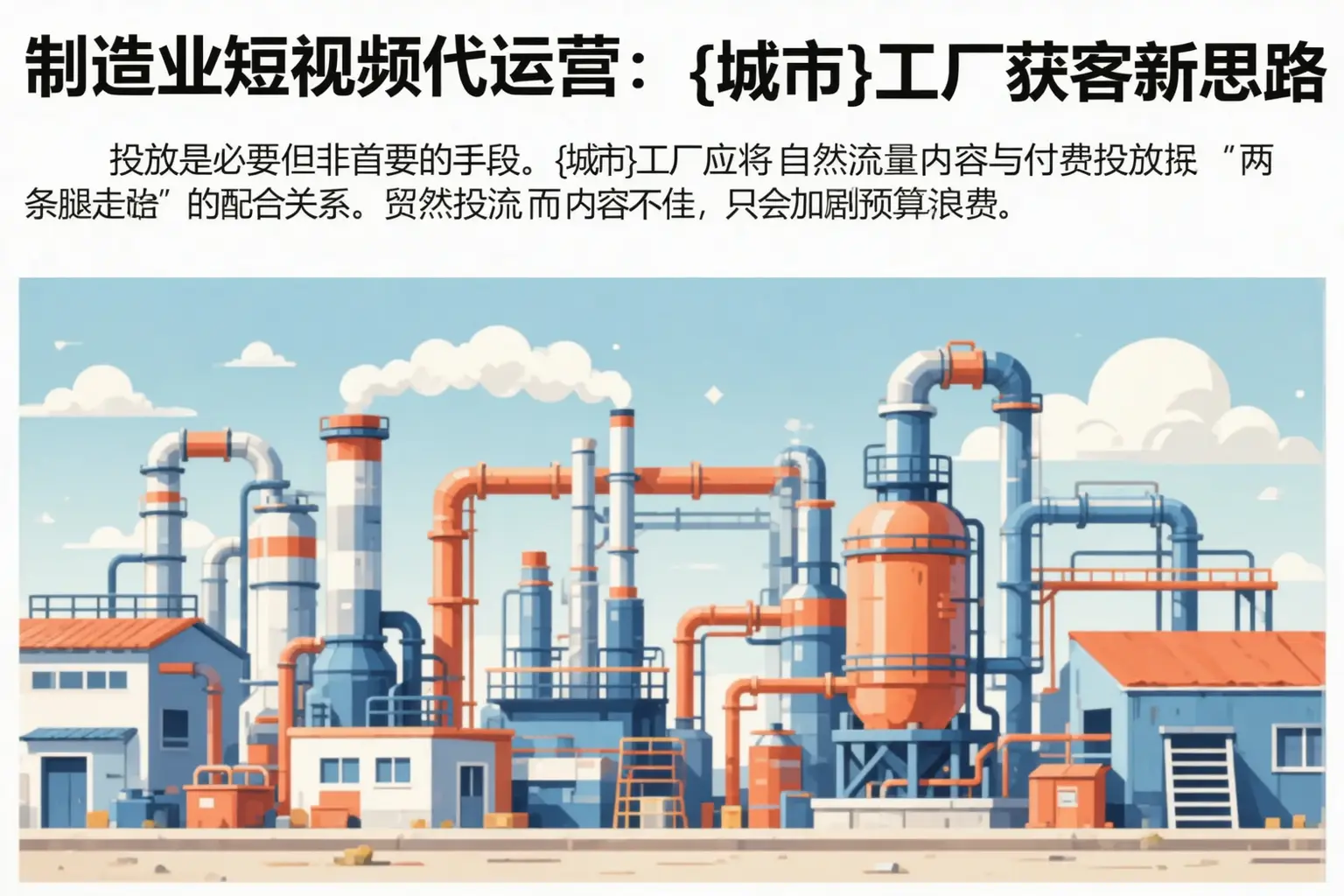 制造业短视频代运营:孝南工厂获客新思路